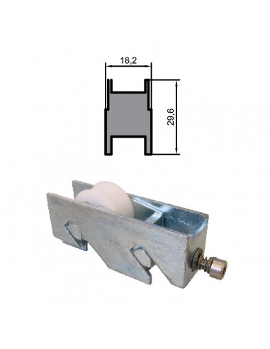 RUEDA S/A 300 ZAMAK REGULABLE RODAMIENTO DE AGUJAS 