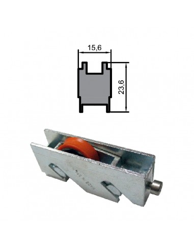 RUEDA S/C 60 GV ZAMAK REGULABLE RODAMIENTO DE BOLAS 