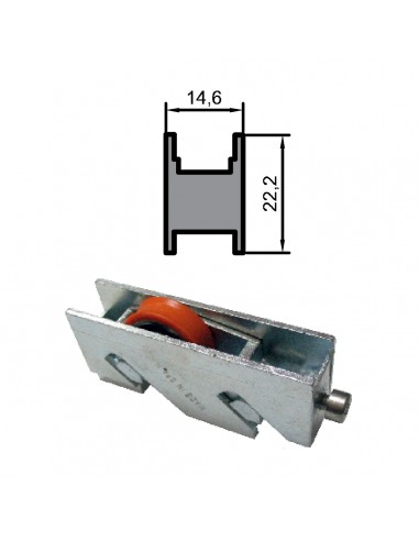 RUEDA S/BL ZAMAK REGULABLE RODAMIENTO DE BOLAS 