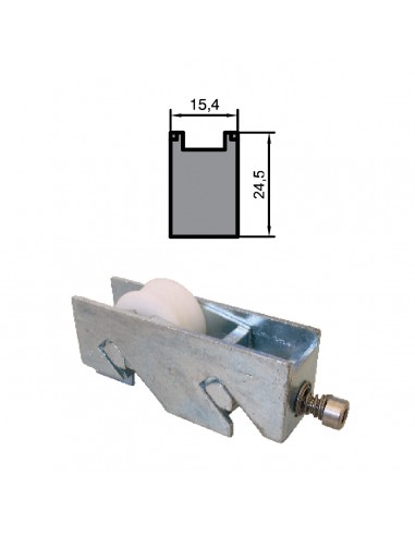 RUEDA S/640 ZAMAK REGULABLE RODAMIENTO DE AGUJAS