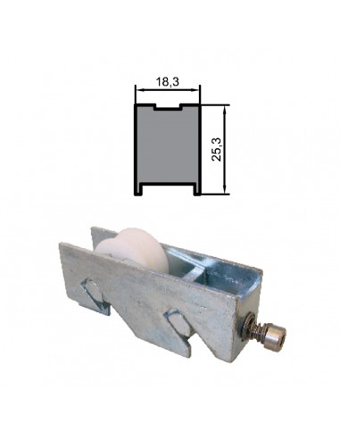 RUEDA S/4400 ZAMAK REGULABLE RODAMIENTO DE AGUJAS 