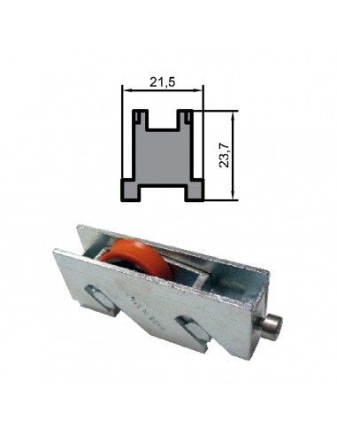 RUEDA S/CONFORT ZAMAK REGULABLE RODAMIENTO DE BOLAS 