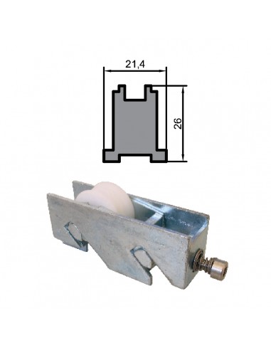 RUEDA S/5000 ZAMAK REGULABLE RODAMIENTO DE AGUJAS