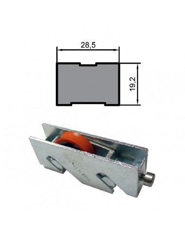 RUEDA S/W85 ZAMAK REGULABLE RODAMIENTO DE BOLAS 