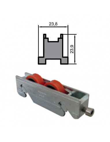 RUEDA S/70 PERIMETRAL ZAMAK REGULABLE RODAMIENTO DE BOLAS  DOBLE 