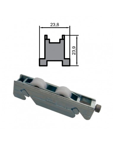 RUEDA S/70 PERIMETRAL ZAMAK REGULABLE RODAMIENTO DE AGUJAS  DOBLE 