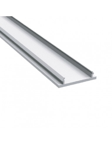 Embellecedor para perfil superior vidrio fijo. Pl stico pintado blanco. 3m 