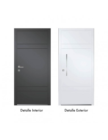 PUERTA MODELO 1, ROTURA DE 70, 950X2100, APERTURA INTERIOR IZQDA. COLOR BLANCO 9016 MATE