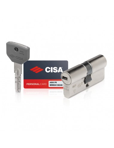 CILINDRO LLAVE SEGURIDAD ANTIBUMPING  ASIXP8  50X50 ALINEADO REF 1.0Q311.23.0.1200.KC