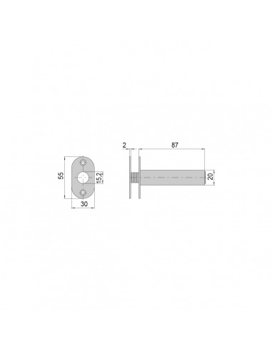 PASACABLES VERTICAL CORTO REF 06515.00.0