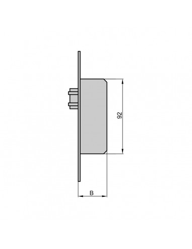 CERRADURA SOLO RODILLO REF 196RV/6