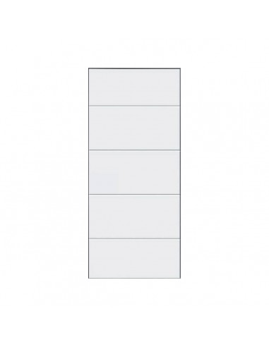 PANEL BORO STOCK  4 LINEAS EMBUTIDAS  2000X800X20 MM LACADO BLANCO