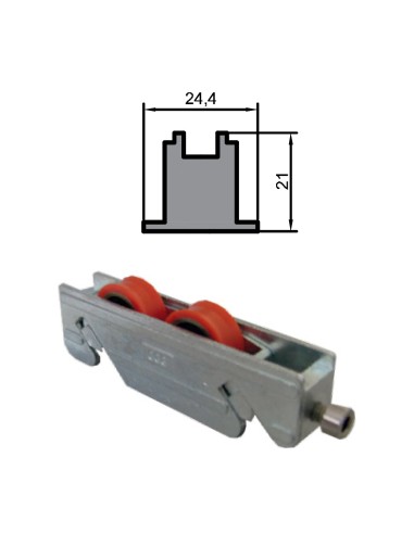 RUEDA S/AL-18 ZAMAK REGULABLE RODAMIENTO DE BOLAS  DOBLE  (SOPENA 0701772)